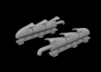 Eduard 674062 Brassin Spitfire Mk.Vb W/ Fishtail Exh. (Edu) 1/72