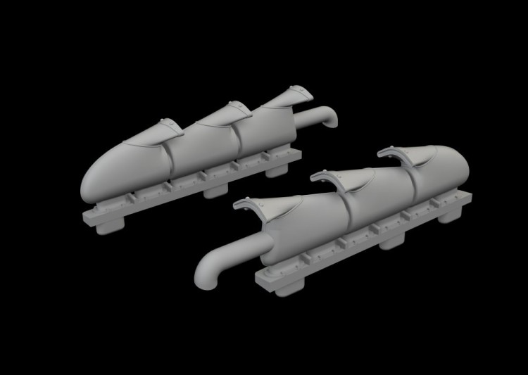 Eduard 674062 Brassin Spitfire Mk.Vb W/ Fishtail Exh. (Edu) 1/72