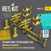 Reskit R32022 MHU-191/M Munit.Transp.(w/ adapters missiles) 1/32