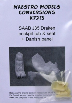 Maestro Models MMCK-7213 1/72 SAAB J35 Draken - Cockpit set