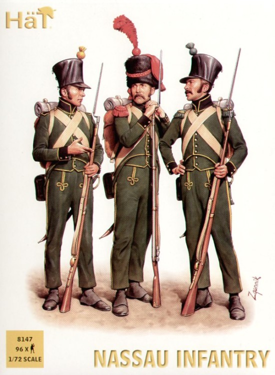 HAT 8147 Nassau Infantry x 96 figures per box 1/72