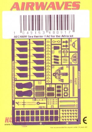 Airwaves (etched) AEC48091 BAe Sea Harrier FA.2 1/48