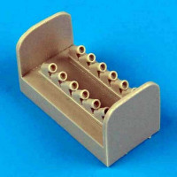 QuickBoost QB72249 Spitfire Mk.XIV exhaust - Round 1/72