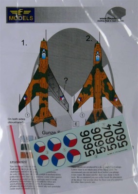 LF Model C72114 Decals Su-7BM over Czechoslovakia II. (MSVIT) 1/72