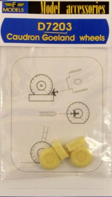 LF Model D7203 Wheels for Caudron Goeland (2 pcs.) 1/72