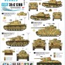Star Decals 35-C1208 German tanks in Italy # 8. Mixed AFVsAnsaldo CV.35, Pz-BeobachtungsWg III Ausf.G, Befehls-Pz.Kpfw.III Ausf.J, Pz.Kpfw.IV Ausf.H, Pz.Kpfw.747(r) - Soviet T-34 m/43 1/35