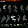 Stalingrad 3220 Гренадеры и танкисты СС в зимней форме, 13 фигур 1/35