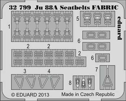 Eduard 32799 Ju 88A seatbelts FABRIC
