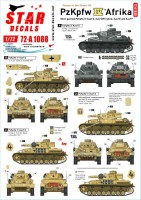 Star Decals 72-A1088 Panzer in the Desert # 5. Pz.Kpfw.IV Ausf.D/E/F1, in North Africa 1/72