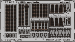 Eduard 32632 Ju 88A seatbelts REV