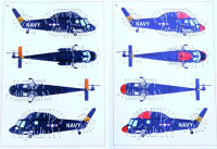 Clear Prop D72001 UH-2/SH-2 Seasprite Early Technical stencils 1/72