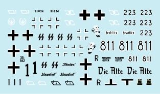 Star Decals STAR35842 Waffen-SS Sturmgeschutz/StuG.# 1 Sturmgeschutz/StuG.III Ausf.C Ausf.D, Ausf.F and Ausf.G Frundsberg, RFSS and KG Schill 1/35
