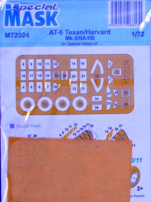 Special Hobby M72024 Mask for AT-6 Texan / Harvard Mk.II/IIA/IIB 1/72