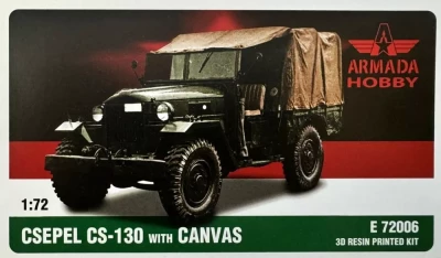 Armada Hobby E72006 CSEPEL CS-130 with canvas (3D resin kit) 1/72