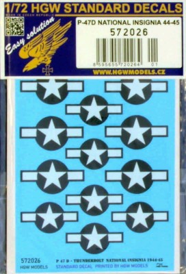 HGW 572026 Decals P-47D National Insignia 1944-45 1/72