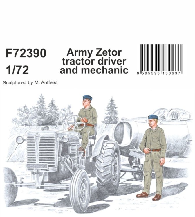 CMK F72390 Army Zetor tractor driver & mechanic (2 fig.) 1/72