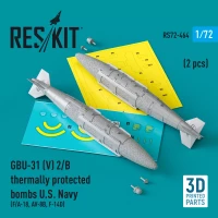 Reskit 72464 GBU-31 (V) 2/B thermally prot.bombs U.S. Navy 1/72