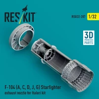 Reskit U32207 F-104 A,C,D,J,G Starfighter exh.nozzle (ITAL) 1/32