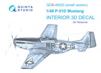 Quinta studio QDS-48253 P-51D (Tamiya) (малая версия) 3D Декаль интерьера кабины 1/48