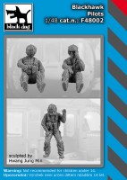 Black Dog F48002 Sikorsky Black Hawk pilots (designed to be used with Academy and ICM kits)[MH-60L UH-60A] 1/48