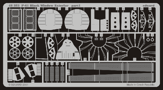 Eduard 48383 P-61 Exterior REV/MON