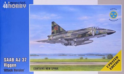 Special Hobby SH48148 1/48 SAAB AJ 37 Viggen 'Attack Version' (updated)