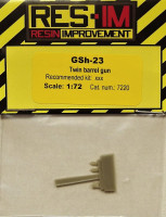RES-IM RESIM7220 1/72 GSh-23 Twin barrel gun