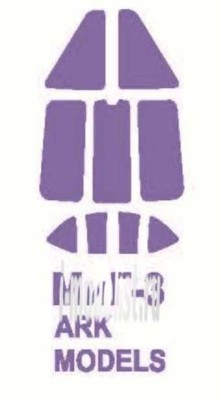 KV Models 48020 МиГ-3 (ICM #48051,#48052/ARK MODELS #48012,#48013,#48015/ALANGER #48005,#48202,#48203) + маски на диски и колеса ARK Models 1/48