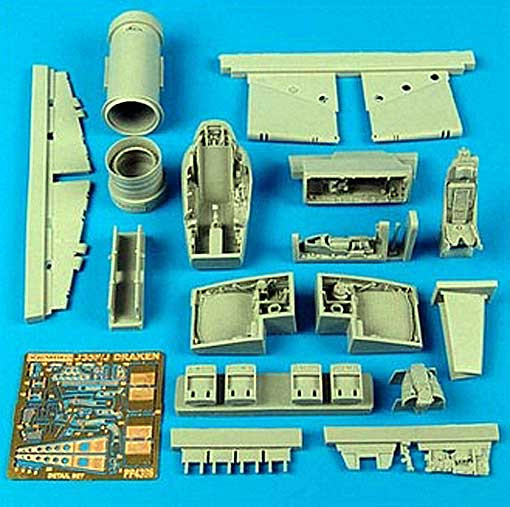 Aires 4396 J35F Draken detail set 1/48