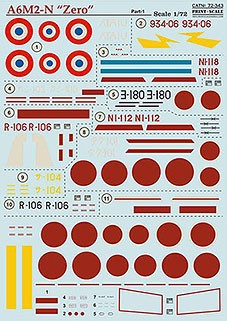 Print Scale 72-343 Nakajima A6M2-N 'Zero' (wet decals) 1/72