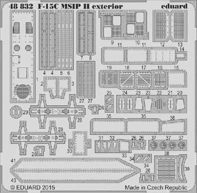 Eduard 48832 1/48 Фототравление F-15C MSIP II exterior