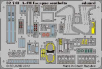 Eduard 32743 1/32 Фототравление привязные ремни A-4M Escapac seatbelts