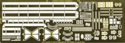 White Ensign Models PE 14401 GATO-CLASS SUBMARINE PE for Trumpeter kits 1/144