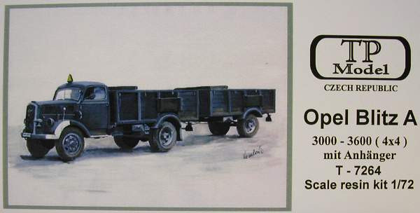 TP Model T-7264 Opel BlitzA4x4+trailer 1/72