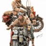 Miniart 35422 US Soldiers w/ WLA Motorcycles (2 fig.) 1/35
