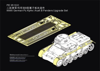 Voyager Model PE351331 WWII German Pz.Kpfw.I Ausf.B Fenders Upgrade Set (TAMIYA 35388) 1/35