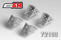 Advanced Modeling AMC 72108 Колодки под колеса шасси, набор №1, размер 575х340х310 мм 1/72