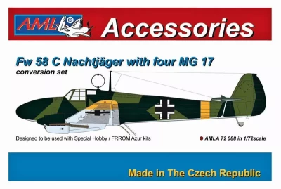 AML AMLA72088 Fw 58 C Nachtjager w/ four MG 17 1/72