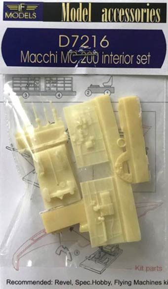 Lf Model D7216 Macchi MC.200 Interior set (REV,SP.HOBBY) 1/72