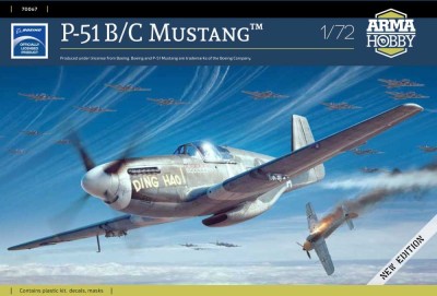 Arma Hobby 70067 P-51 B/C Mustang New Edition (3x camo) 1/72