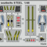Eduard FE1289 EA-18G seatbelts STEEL (MENG) 1/48