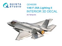 Quinta Studio QD48288 F-35A (Tamiya) 3D Декаль интерьера кабины 1/48