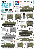 Star Decals 35-C1258 Royal Artillery # 1 British RA in NW Europe 1944-45 Sexton II 25 pounder 1/35