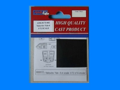 AML AMLM73002 Mask Canopy for Yakovlev Yak-6 (A-MODEL) 1/72