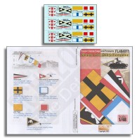 Echelon FD FL484011 Panzer Signal Flags and Pennants (WW2) Essential items of any panzer's inventory 1/48