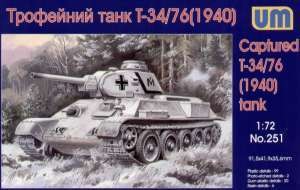 UniModel UMM-72251 Soviet Captured T-34/76 Tank with resin parts 1/72