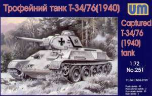 UM 251 Soviet Captured T-34/76 Tank with resin parts 1/72