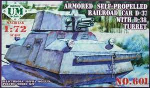 UniModel UMM-72601 Armored self-propelled railroad car D-37 with D-38 turret 1/72