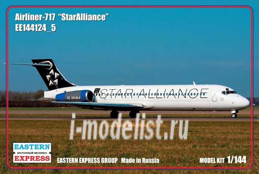 Восточный Экспресс 144124-5 Авиалайнер Б-717 Star Alliance ( Limited Edition ) 1/144