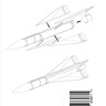 Mk1 Design MA-48015 MIM-23 HAWK MISSILE Set (x 2)4 X Resin Parts8 X Injection Plastic Parts 1/48